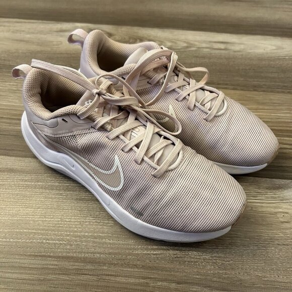 Nike Women's Downshifter 12 Sneakers Size 6.5 Barely Rose White Running Shoe GUC - Picture 6 of 12